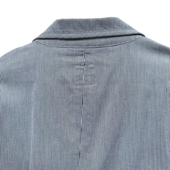 GAP Womens Blazer 12 Slim Navy White Stripe Cotton Jacket Preppy Nautical NWT - Picture 7 of 10